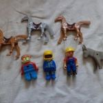 [CAB] Retro Playmobil figurák, lovak fotó