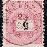 1889 feketeszámú krajcáors NÉMET-SZ.-PÉTER bélyegzés Partium Romania Gudlin E3.20 / 60p (d41) fotó