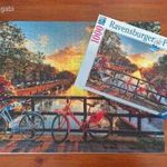 1000 DB-OS PUZZLE - "AMSZTERDAM" - EGYSZER KIRAKOTT, SZINTE ÚJ - No. 19 606 7 - RAVENSBURGER fotó