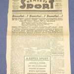 1924 Párizs olimpia: Somfay Somfai Elemér elcsalt aranyérme - Nemzeti Sport eredeti címlapon, Xaxa fotó