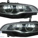 LED-es fényszórók Xenon Angel Eyes 3D Dual Halo Felnik BMW X6 E71-hez (2008-2012) fotó