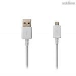 SAMSUNG adatátvitel adatkábel / USB töltő - USB / microUSB csatlakozók, 1m hosszú - FEHÉR - ECB-D... fotó