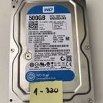 WD HDD, Western Digital Caviar Blue 3.5", 500GB, WD5000AAKX fotó