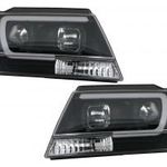 LED fényszórók alkalmas Jeep Grand Cherokee (1999-2004) Tube Light Black fotó