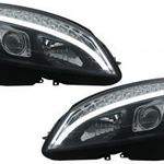 LED-es fényszórócső lámpa Mercedes C-osztály W204 S204 (2007-2010) fekete szekvenciális dinamikus... fotó