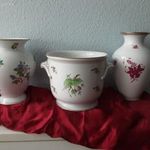 Herendi porcelánok: 2 váza + 1 kaspó alkuképes irányárral fotó