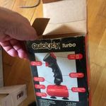 commodore C 64 hez quickjoy II turbo CSAK a papir doboza retro cucc nagyon ari nagyon retro fotó