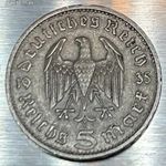 Német III. Birodalom - Ezüst - 5 Reichmark 1935 F. Hindenburg 1Ft NMÁ! #372 fotó