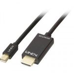 LINDY Kijelző csatlakozó / HDMI Csatlakozókábel [1x Mini DisplayPort dugó - 1x HDMI dugó] 1.00 m ... fotó