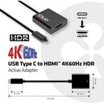 club3D CAC-2504 USB Átalakító [1x USB 3.1 dugó, C típus - 1x HDMI alj] Fekete fotó