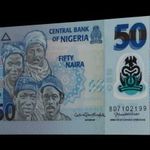 * ÚJ! Nigéria 50 Naira UNC !!! Hajtatlan 2023 *Gyönyörű bankjegy ! fotó