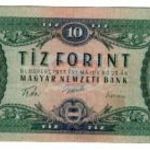 10 ft papír pénz 1957 bankjegy...... fotó