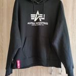 XL-es fekete férfi kapucnis pulóver Alpha Industries fotó