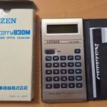 Citizen Carry 830M Japán retró számológép saját dobozában (Liquid Crystal Calc.) fotó