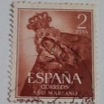 1954 Marian év 2 Pta - Spanyol peseta fotó