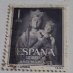 1954 Marian év 1 Pta - Spanyol peseta fotó