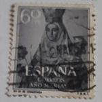 1954 Marian év 60 Spanyol céntimo fotó