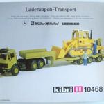 Q255 H0 1: 87 Kibri 10468 Mercedes 2433 S nehézteher kamion + Liebherr lánctalpas homlokrakodó fotó