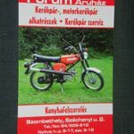 Kártyanaptár, Fórum iparcikk áruház, Szombathely, Simson motorkerékpár, 2014 , V, fotó