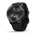 Garmin vívomove Trend okosóra Slate-Black tokozással, szilikon szíjjal (010-02665-00) (010-02665-00) fotó