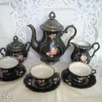 Antik porcelán kávés készlet BAVARIA 3 személyes fotó