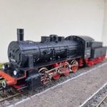 A522 H0 1: 87 Piko BR 55 3784 vasútmodell gőzmozdony szerkocsival - DR fotó