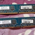 NANYA DDR2 2X1 GB ÚJSZERŰ ÁLLAPOTBAN 1 FT-RÓL! fotó