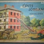 Építs jobban! - Retro társasjáték, a Rákosi rendszerből, 1954! Grafika: Tichy Kálmán (1888-1963). fotó