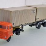 A468 TT 1: 120 BTTB Zeuke IFA W50 mágneses DR konténeres pótkocsis teherautó jármű fotó