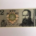 Rákosi 1955 január 31-én 2 KÉT FORINT tervezett bankjegy UNC replika fotó