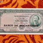 1961 -es MOZAMBIQUE - 100 Escudos vízjeles, fémszálas bankó UV aktivitással!! (L2645) fotó