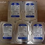 Számítógép Western Digital 1TB HDD csomag (5 db) 1 Ft NMÁ fotó