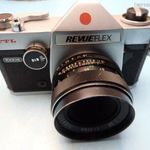 REVUE FLEX TTL FÉNYKÉPEZŐGÉP REVUETAR 50 MM OBJEKTÍVVEL RETRO RÉGI FILMES fotó