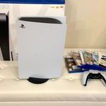 Playstation 5 Lemezes (PS5) (CFI-1116A) + 6 db Játék fotó