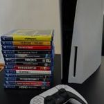 Playstation 5 lemezes 500 GB + sok játék fotó