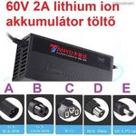 60V – 67.2V 2A 16S lítium akkutöltő A-B-C-D-E csatlakozós kerékpár moped töltő. fotó