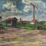 1T091 Pálla Jenő (1883-1958) : Tanyaudvar fotó