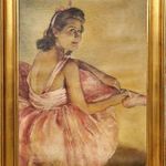 Fried Pál (1893 - 1976) Ballerina c. olajfestmény EREDETI GARANCIÁVAL !! fotó