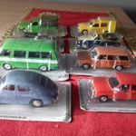 Zastava Latvia Fiat kombi, Wartburg stb 1: 43 fém autó modell 8 db Egyben eladó fotó