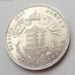 1869 KB, EZÜST Ferenc József 1 FORINT! RITKA! fotó