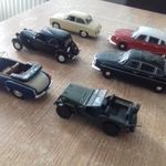 Modell 6 DB Jeep Willys Citroen Tátra Wartburg stb 1: 43 fém egyben eladó fotó