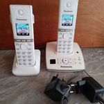 Panasonic_DUAL PAKK_vezeték nélküli telefon, színes kijelző! HeadSet lehetőség. 2 telefon 1 árért!!! fotó