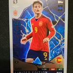 TOPPS MATCH ATTAX EURO 2024 GAVI BLUE ICE LIMITED EDITION KARTYA fotó