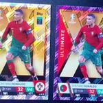 Cristiano Ronaldo Portugália Ultimate XI és Purple Sapphire Ultimate XI focis kártya Topps Euro 2024 fotó