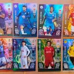 8 darab Exclusive Tins Limited focis kártya, teljes sor Match Attax 2022 Haaland Mbappé Son Sterling fotó