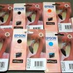 Epson tintapatronok, egyben 37 db, felsorolás szerint fotó