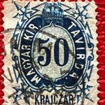 1874. Távirda réz 50 kr (1.500.-) (még 2020-as ár) fotó