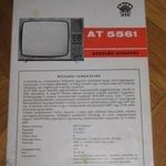 AT 5561 Orion Televízió kezelési utasítás fotó