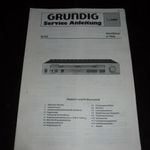 GRUNDIG V 7000 erősítő szervízkönyve fotó