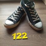 (122.) Converse alacsony szárú fekete tornacipő 39, 5-es, használt fotó